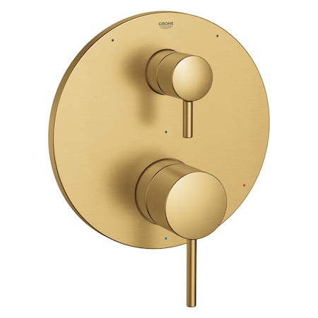 Grohe Timeless Pressure Balance Valve Trim With 3-Way Diverter With Cartridge, Gold 29427GN0